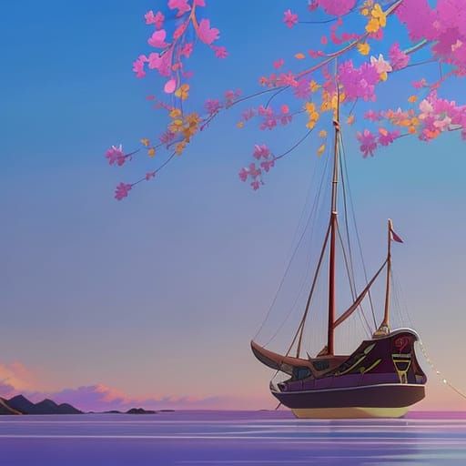 Anime Cat in Spacesuit Helmet Underwater