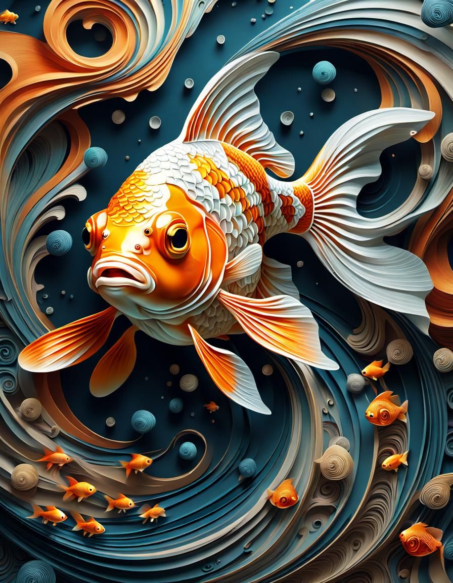 solid gold fish