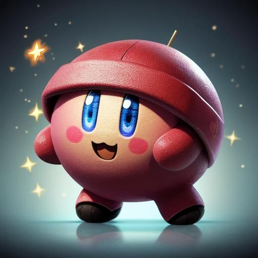 High Definition Video Game Character Kirby