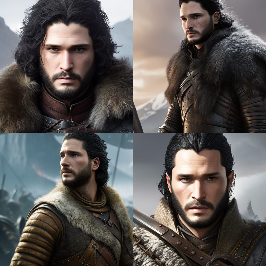 Jon Snow as a Viking