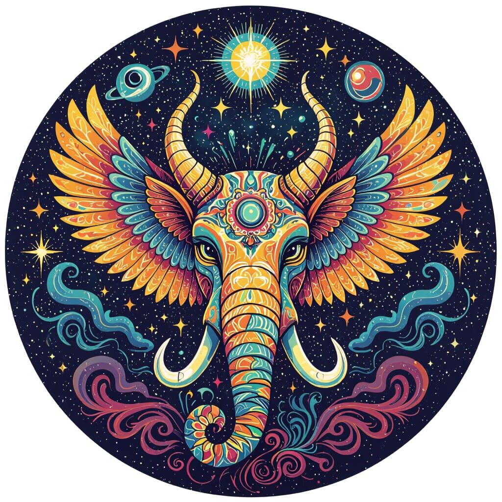 Psychedelic Cosmic Animal Guides