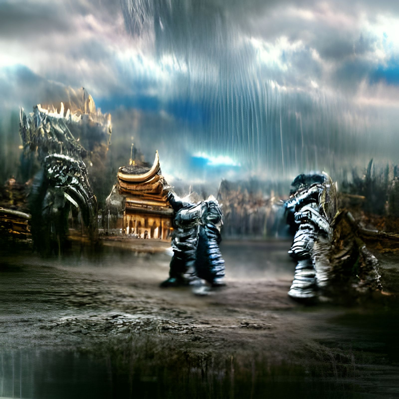 Epic Battle Scene: Digital Matte Painting