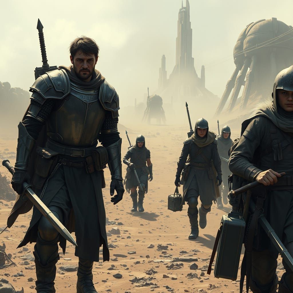 Knight Leads Survivors Through Dystopian Wasteland