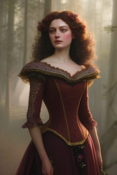 Princess Briar Rose in Rococo Style