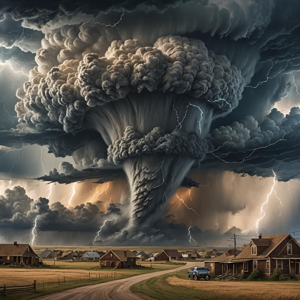 Kansas Town Under Threat of Massive Tornado