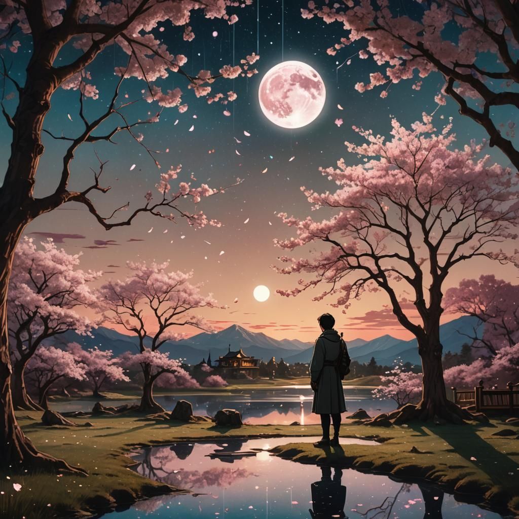 Iridescent Plains at Dusk in Space: Cinematic Still