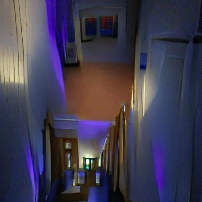 Eerie AI Image of a Dark Hallway