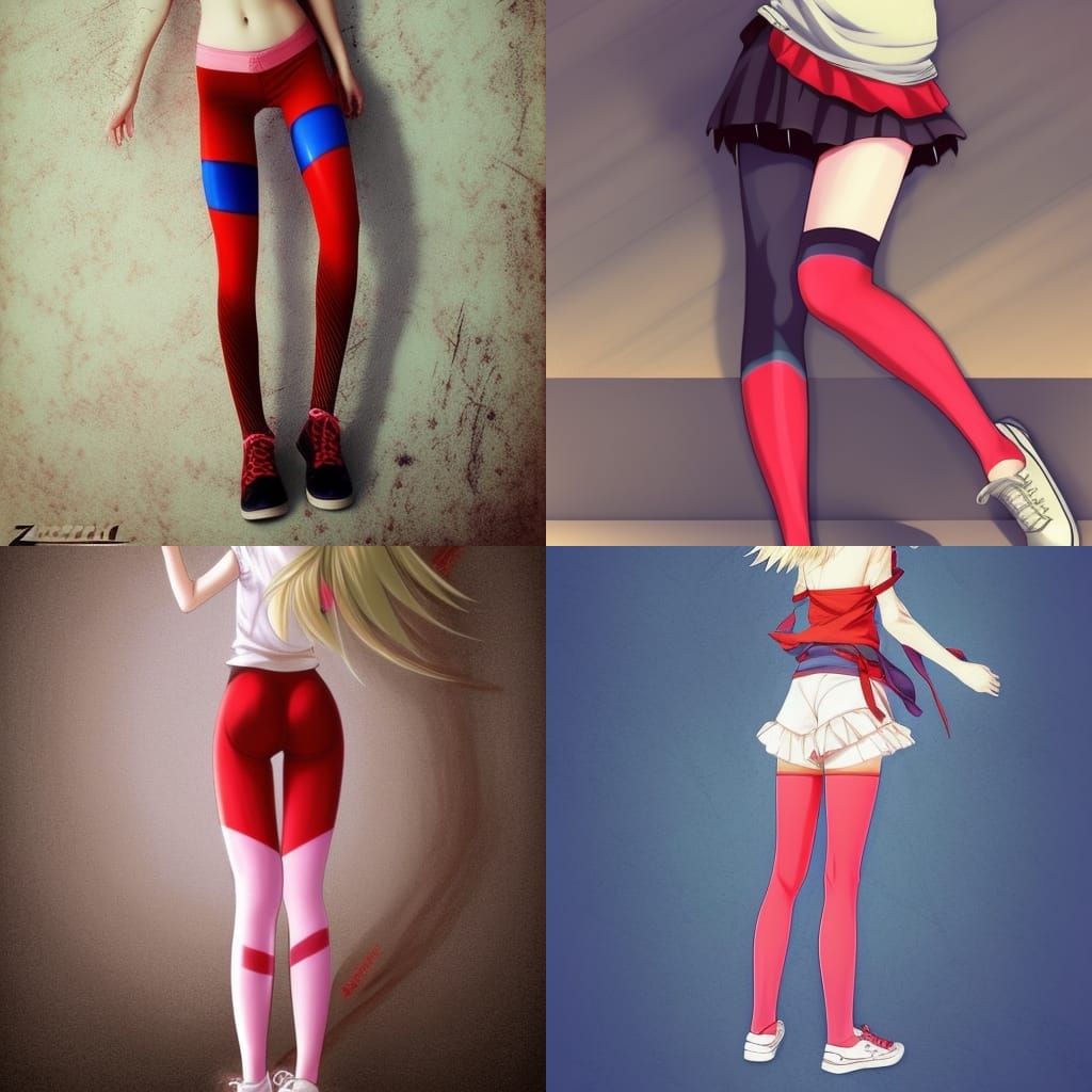 Blond Anime Girl with Blue Eyes in Manga Style