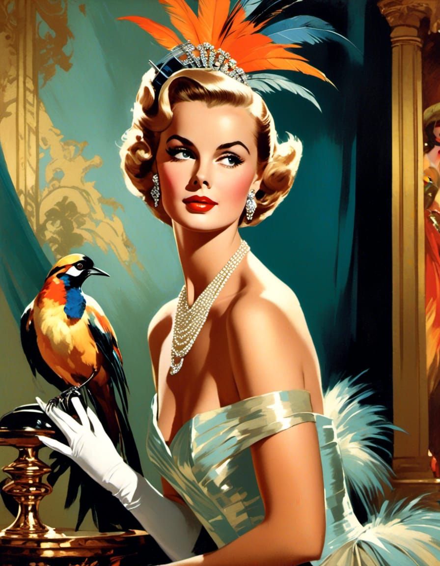 Princess Grace Portrait in Eerie Lighting