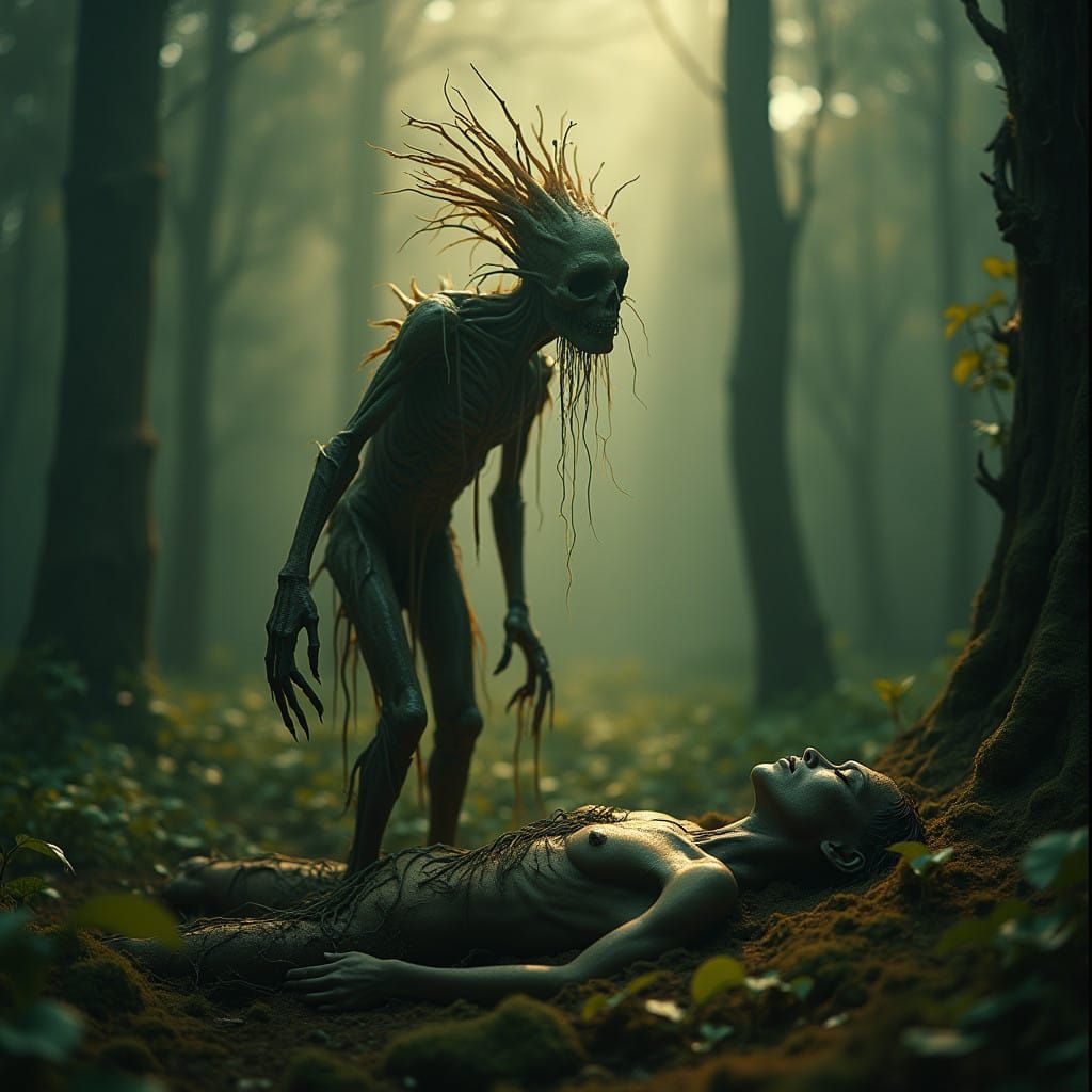 Ethereal Leshy Guardian Emerges from Decay