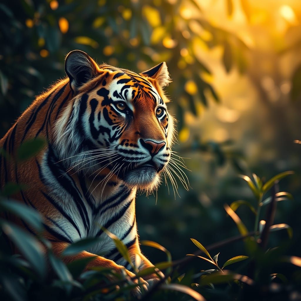 Majestic Tiger in Indian Jungle: Professional Photography