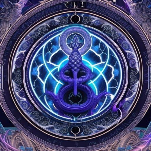 Dark Fantasy Sorcerer on Caduceus Throne