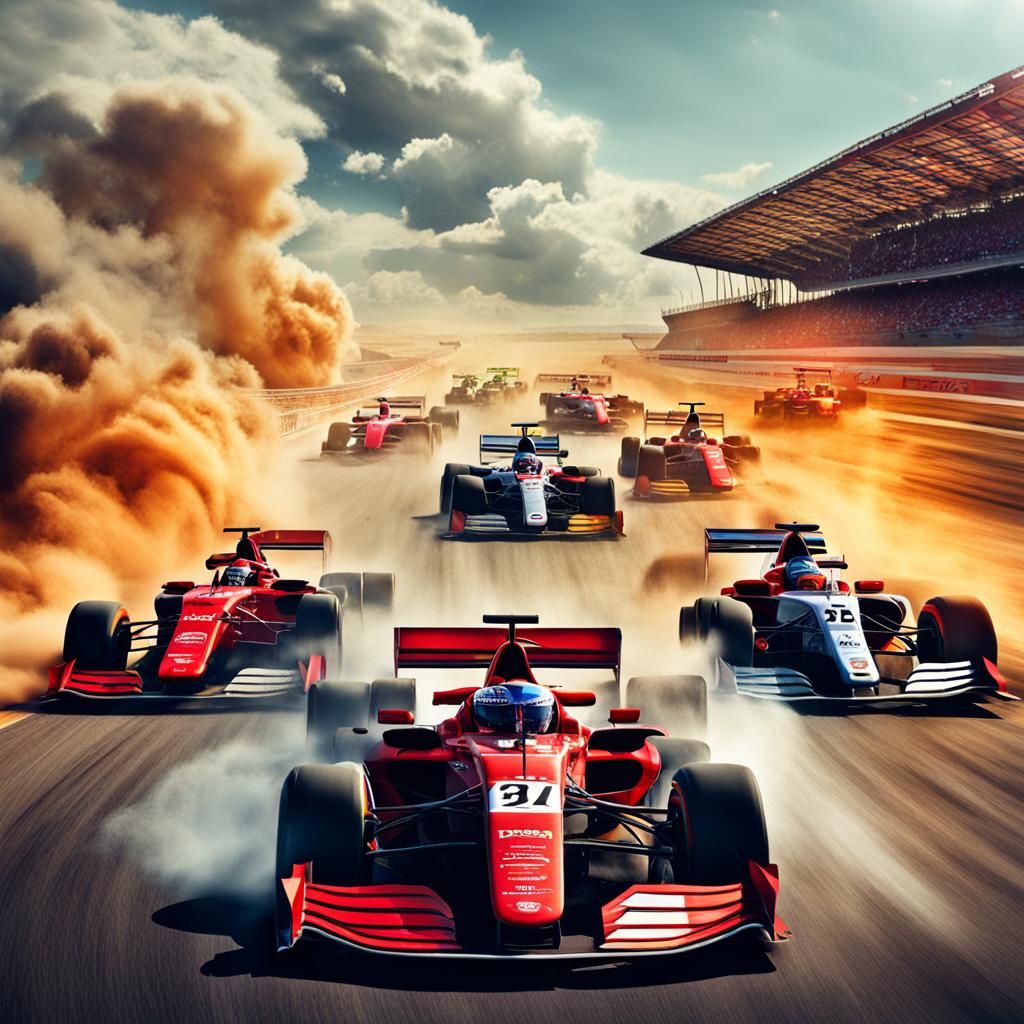 AI Generated Racing Scene