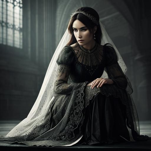 Woman in Sheer Cloth: Hyperrealistic Image