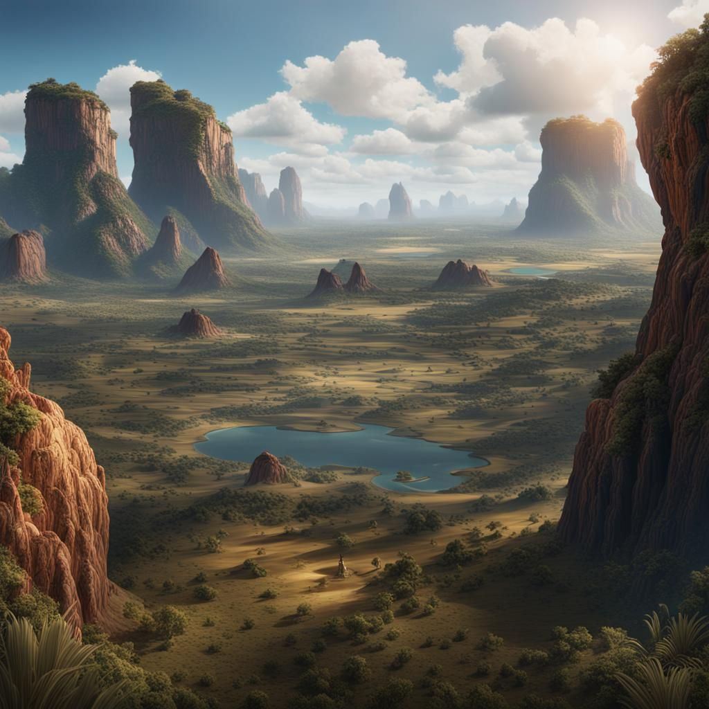 Angola, Southern Africa: Rich Resources in Detailed Painting