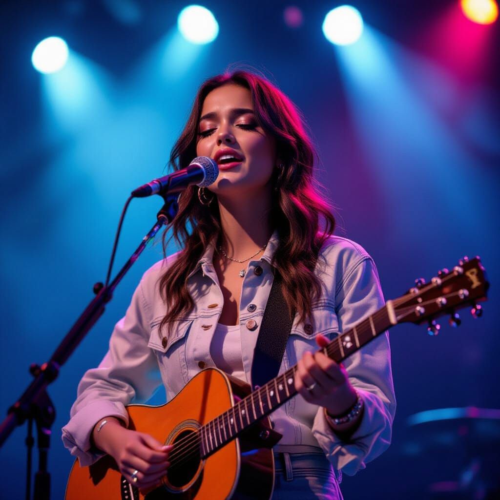 Olivia Rodrigo as Pop Star On Stage