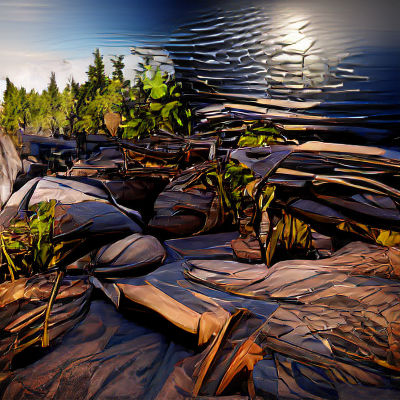 Canadian Landscape Art in Digital Style