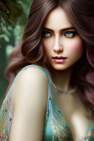 Steampunk Time Traveler Portrait with Ornate Fascinator