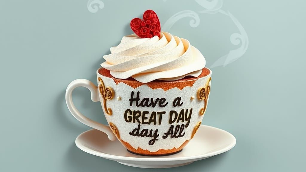 Pastel Paper Cupcake Collage with Quilling Details