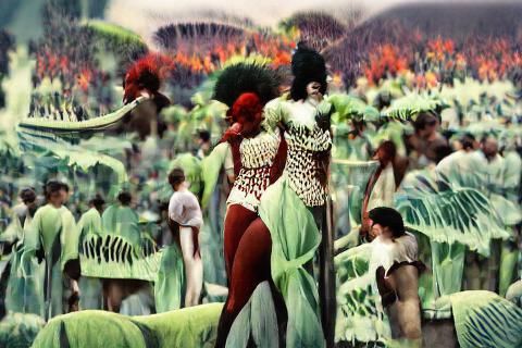 Rio Carnival in Autochrome Mixed Media