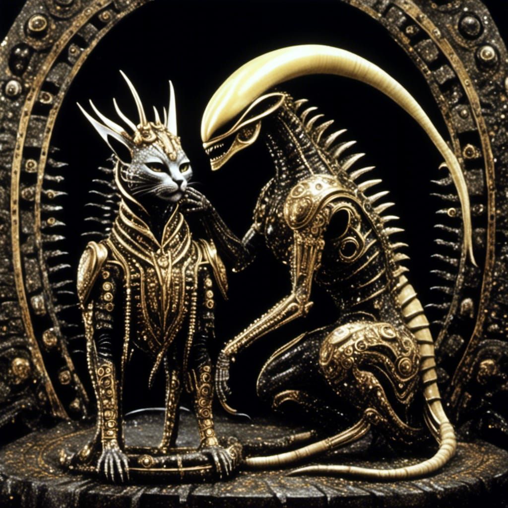 Xenomorph Queen Feline Hybrid