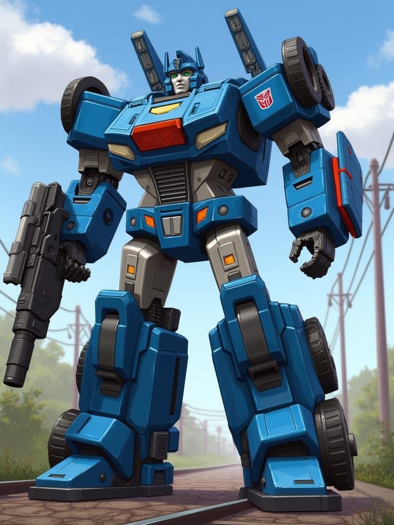 OpThomas Prime: Train Transformer Robot