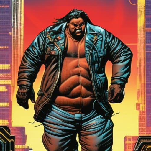 Fatboys Return: Cyberpunk Comic Book Art