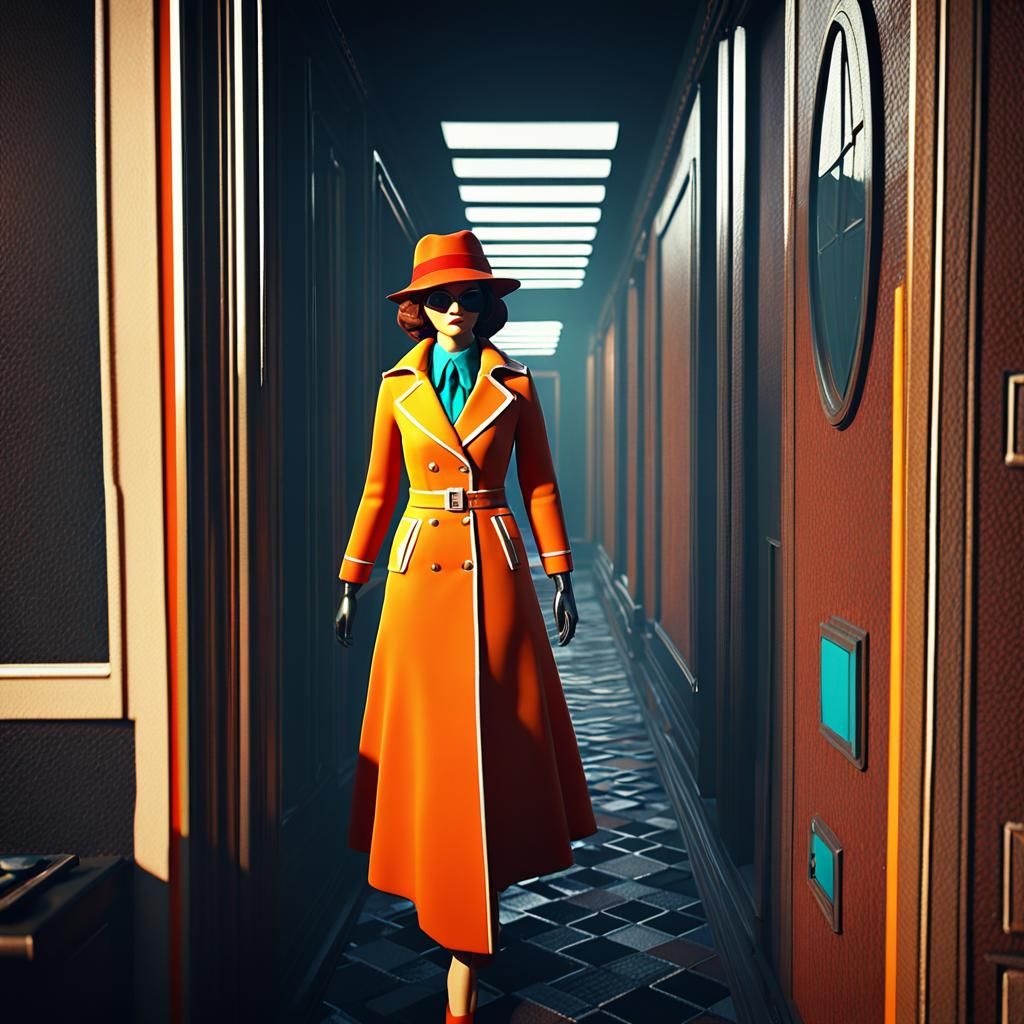 70s mysterious lady