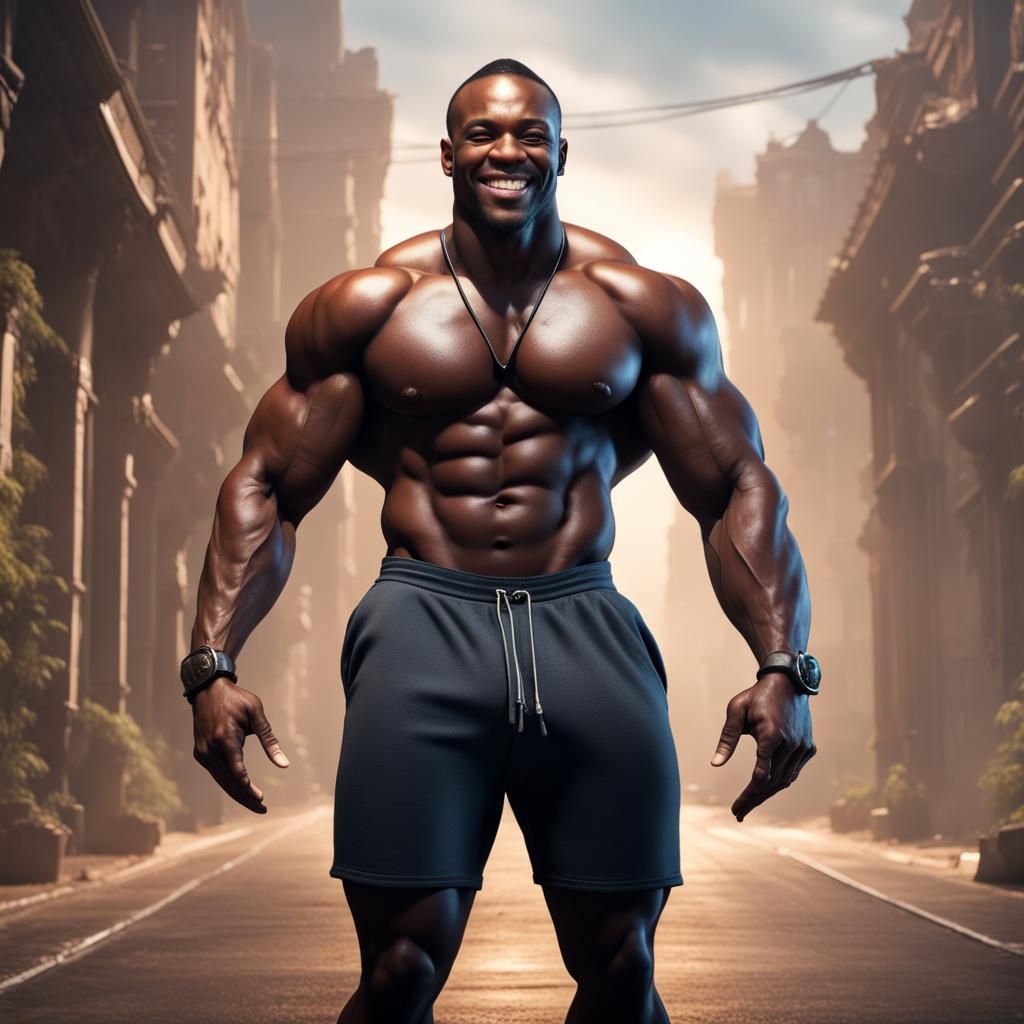 Muscular Bodybuilder Fantasy Concept Art