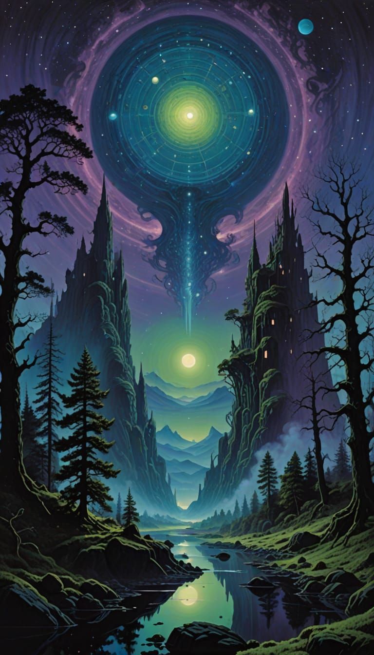 Ethereal Planetary Alignment Illuminates Rural Vermont Lands...