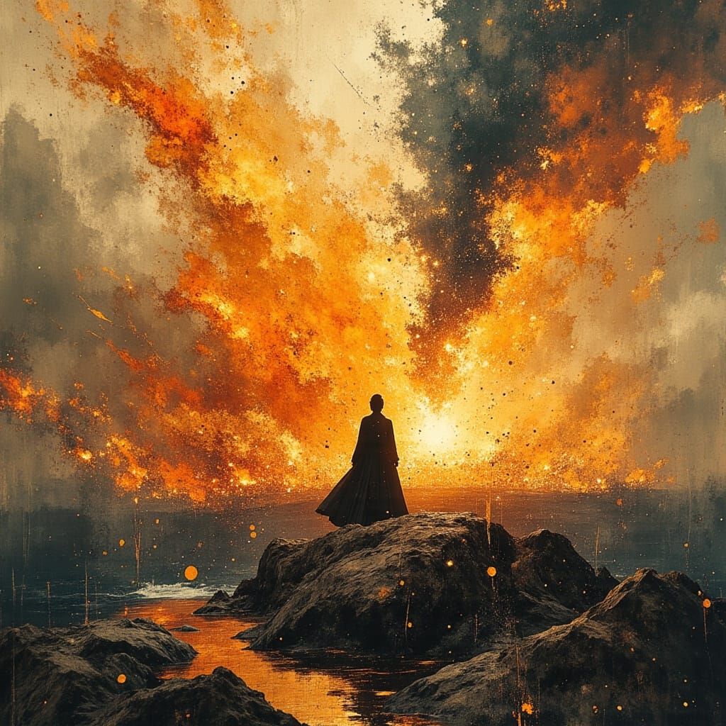Inferno Unleashed: A Fiery Landscape
