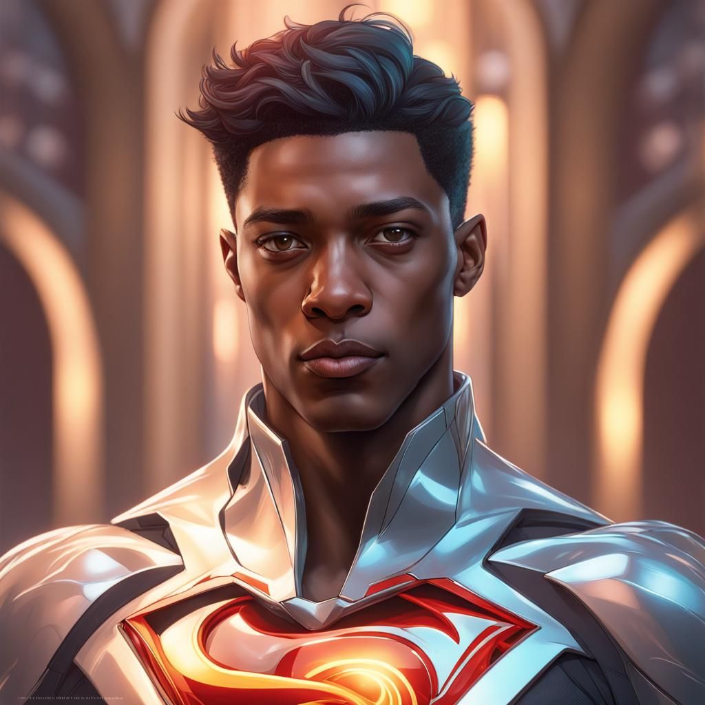 Hyperdetailed Portrait of a Superhero Child, Trending Art