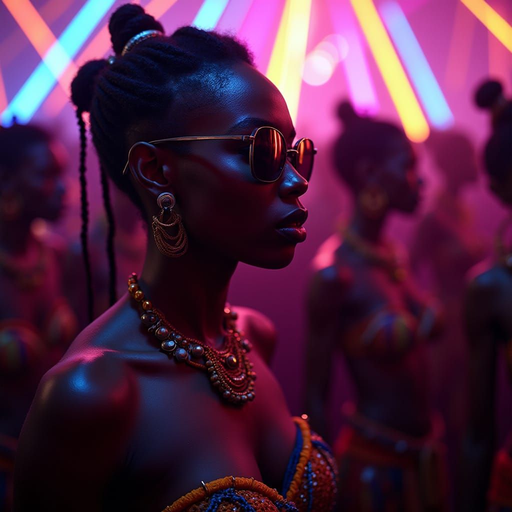 Electric Night in a Tribal Disco