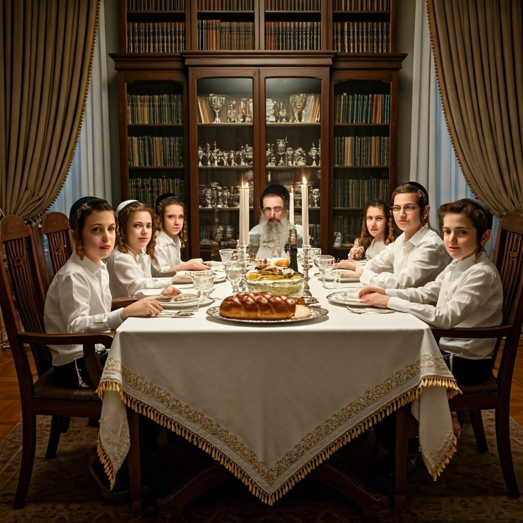 Shabbat Dinner with Ultra-Orthodox Jewish Family