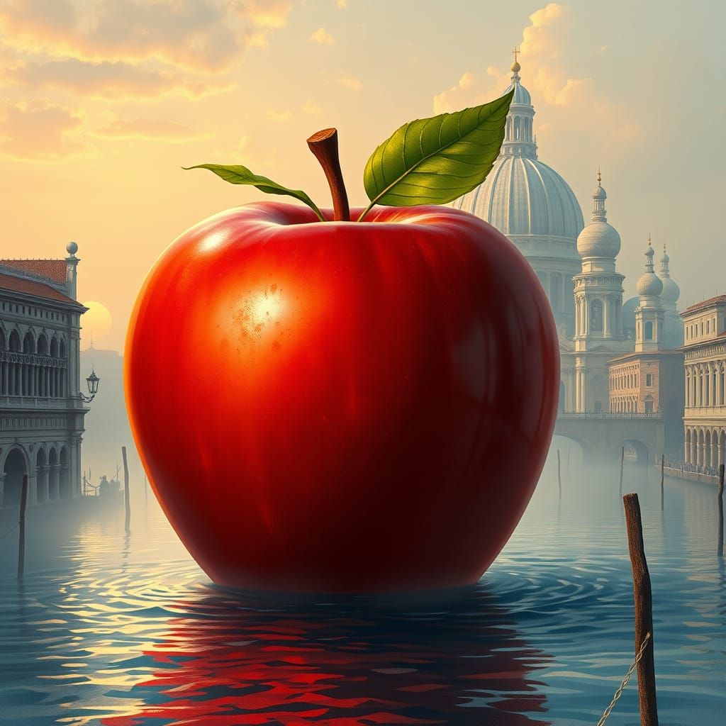 A Majestic Renaissance-Style Apple Rises from Venice