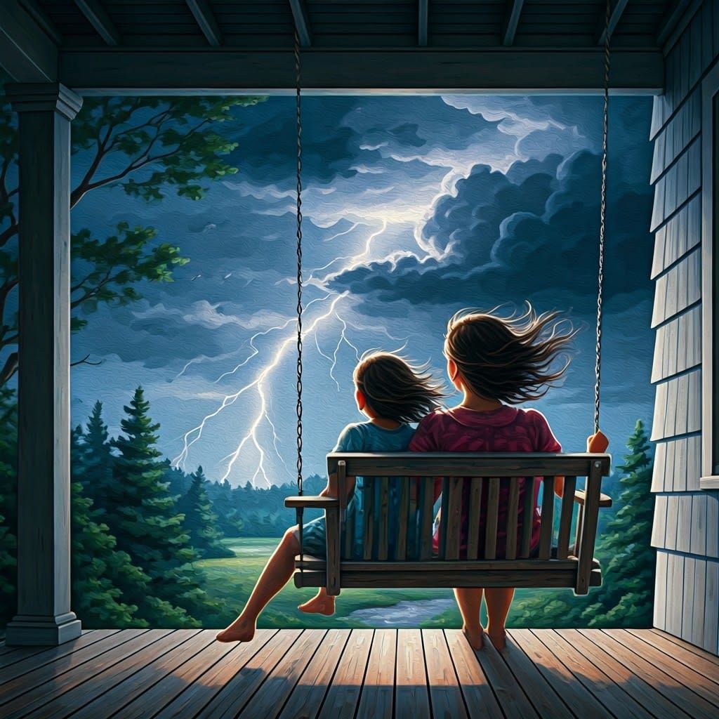 Mom taught me to love the lightning