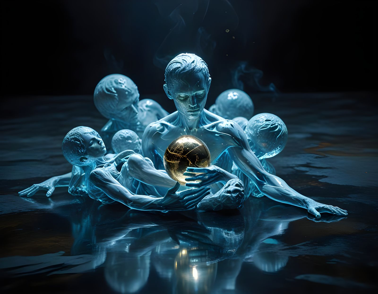 Golden Sphere and Duality of Being in Mixed Art Styles