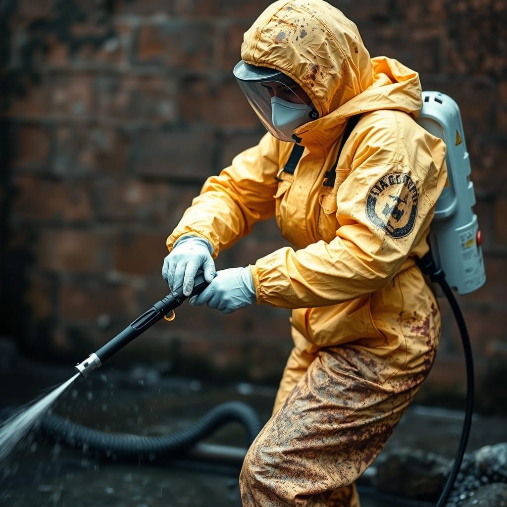 Hazmat Cleanup in Grim Conditions