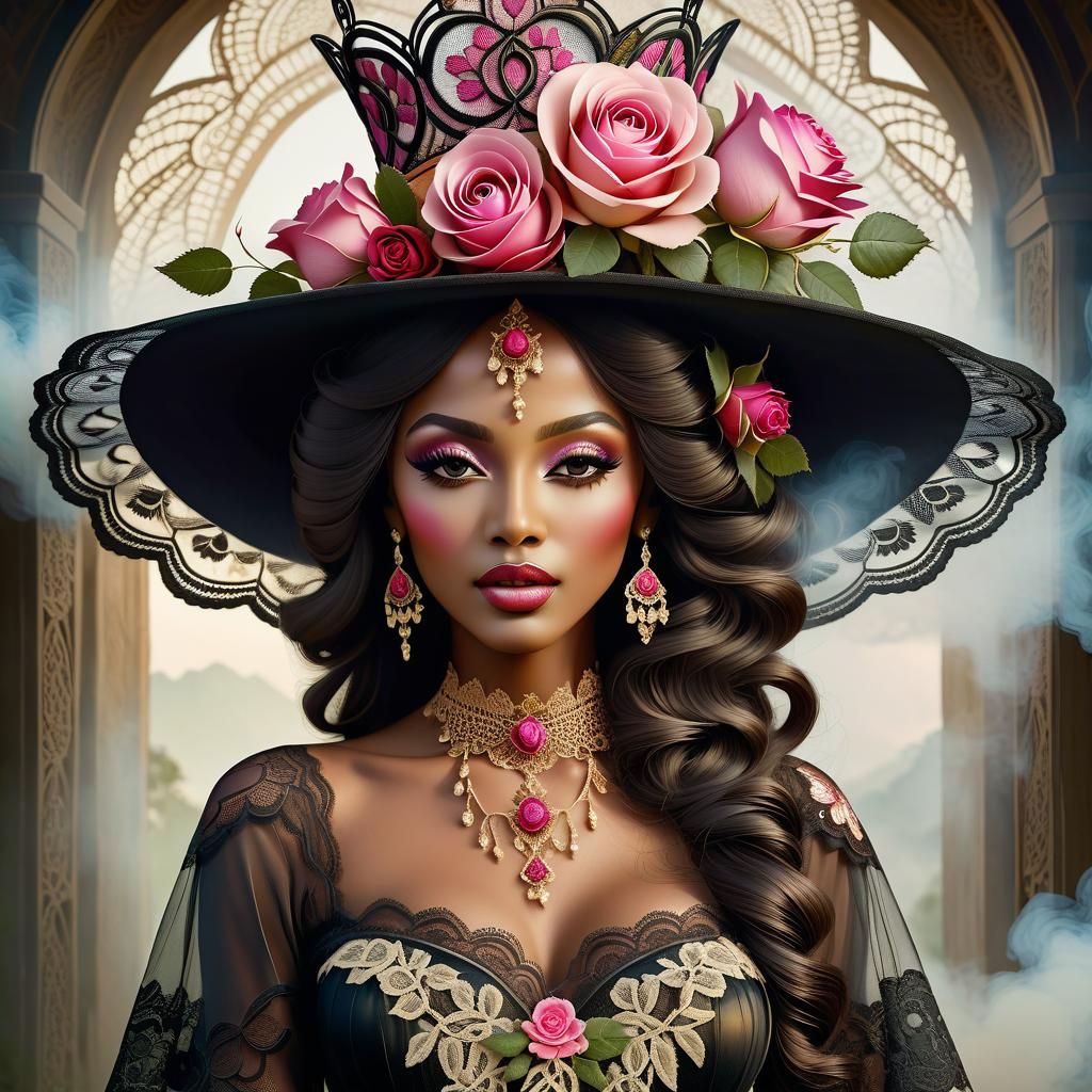 Fashion Fairy in Gothic Fantasy Generative Art