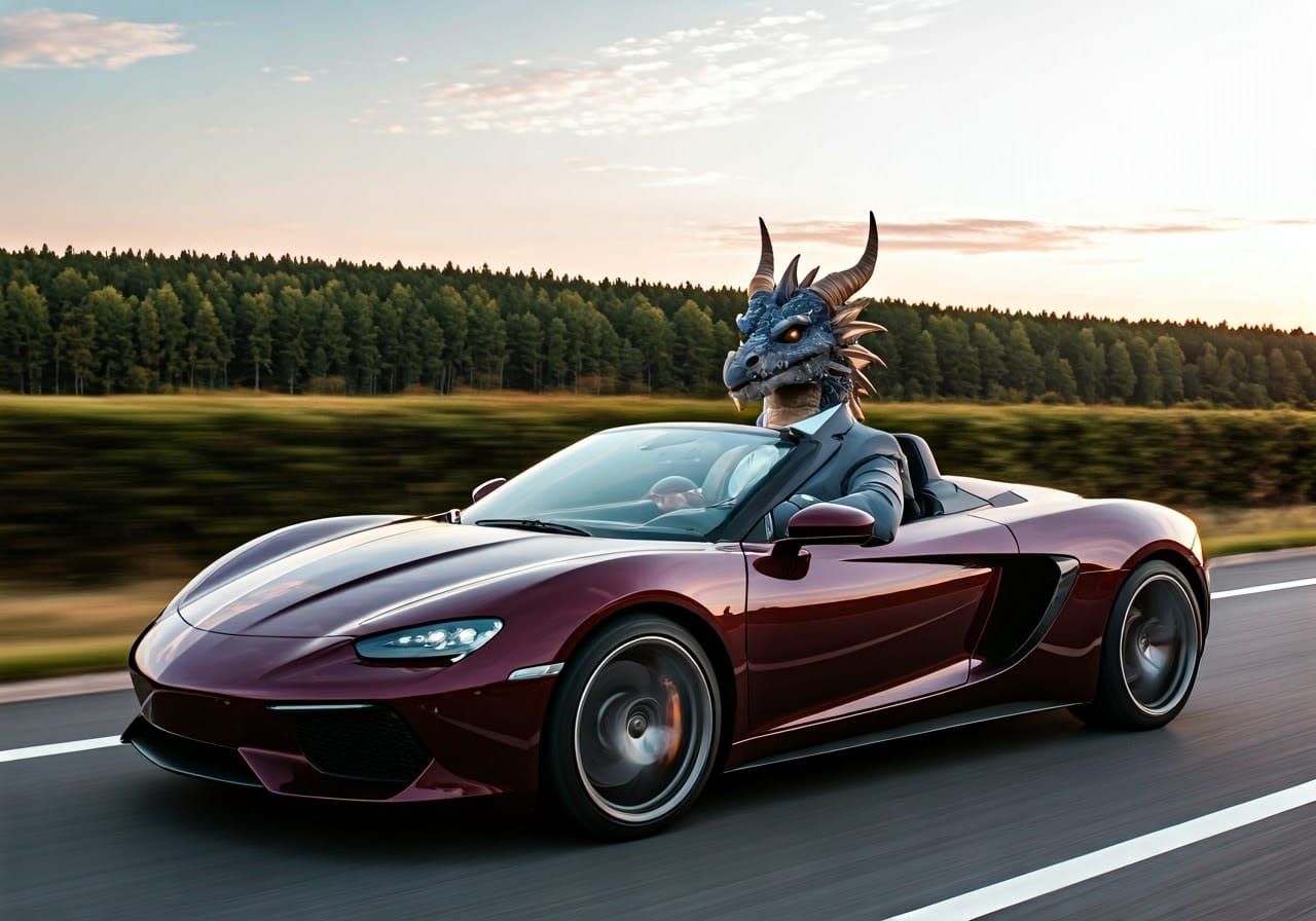 Dragon Driver: Sci-Fi Convertible Cover Art