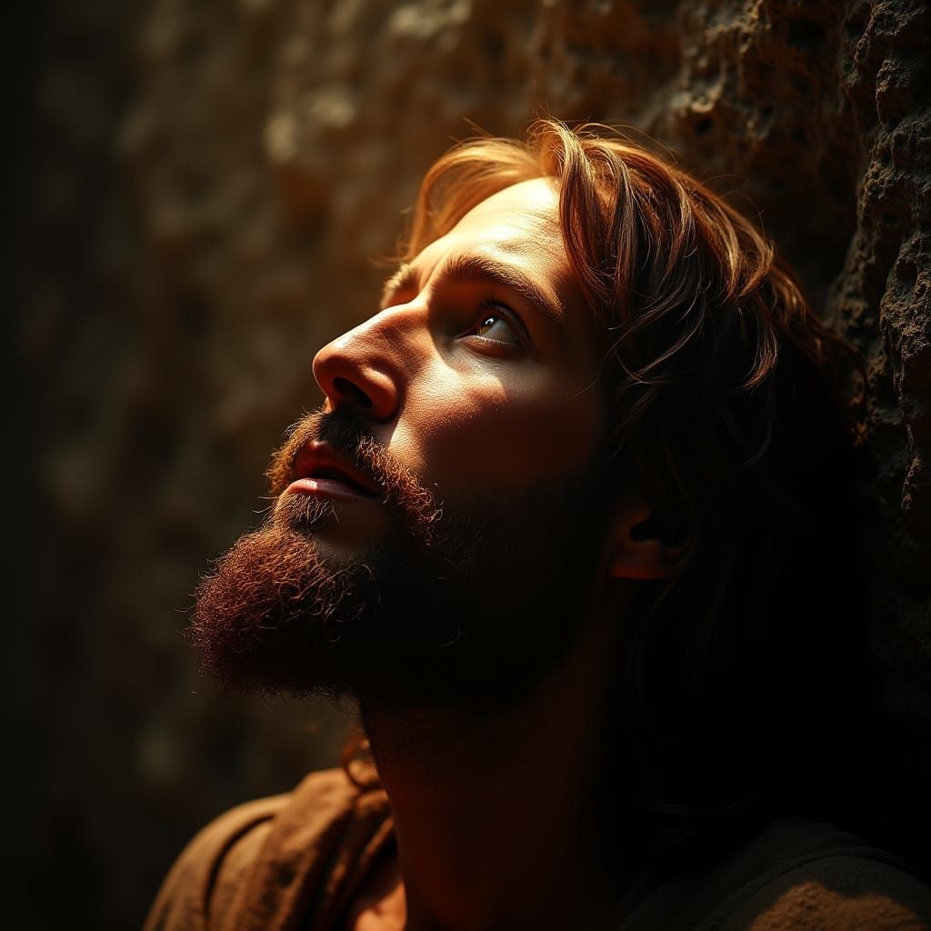 Jesus Christ's Transfigured Face in Divine Light