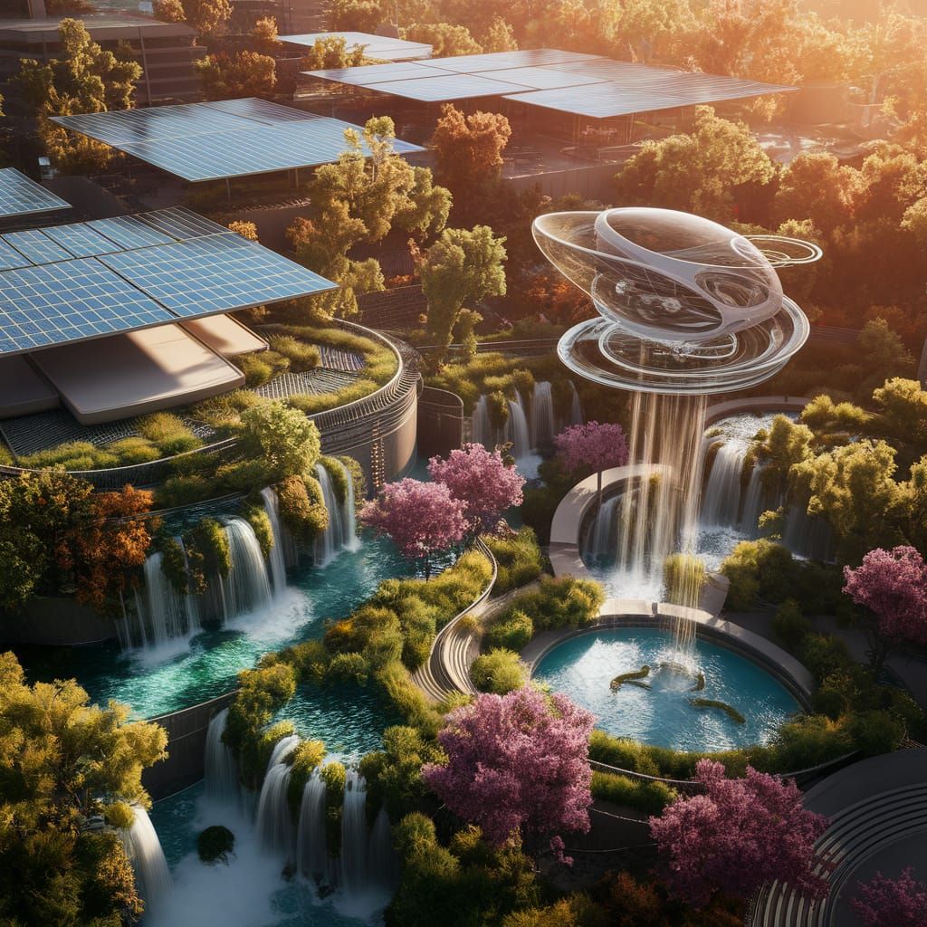 Solarpunk Settlement