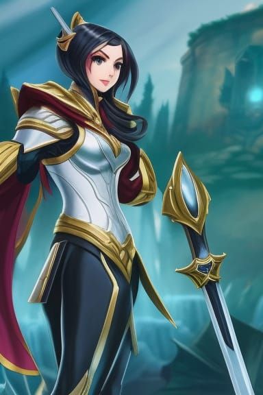 Fiora Laurent: Duelist in Dark Fantasy Style