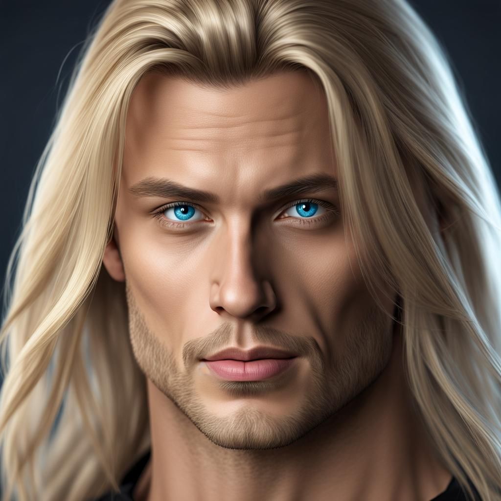Realistic 4K Image of a Blond Man