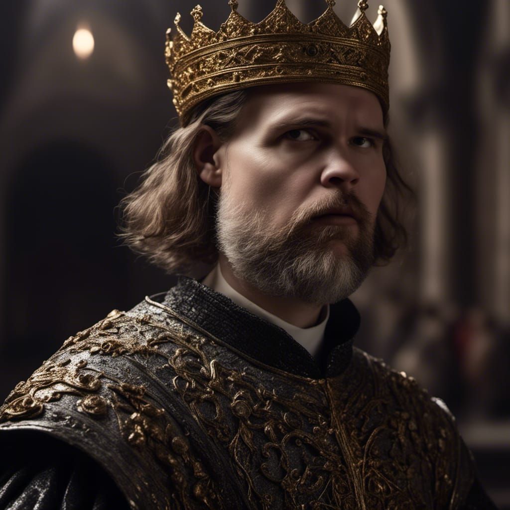 Epic Medieval King Arthur's Court in Opulent Cinematic Style