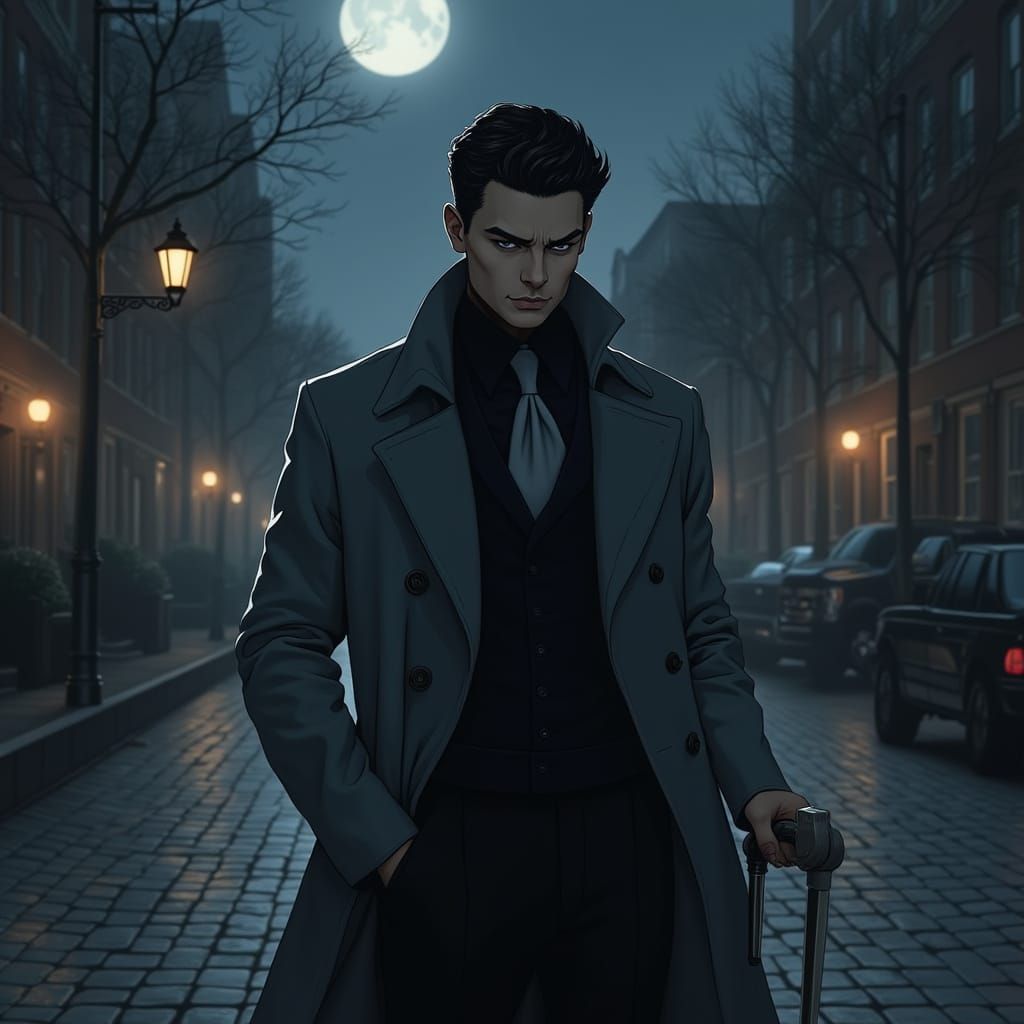 Beacon Hill Noir: A Stylish Stroll at Night