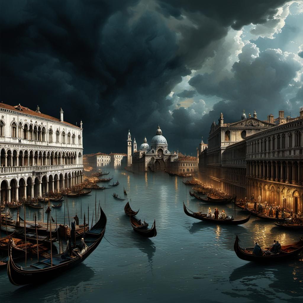Venice in Storm: A Digital Matte Painting