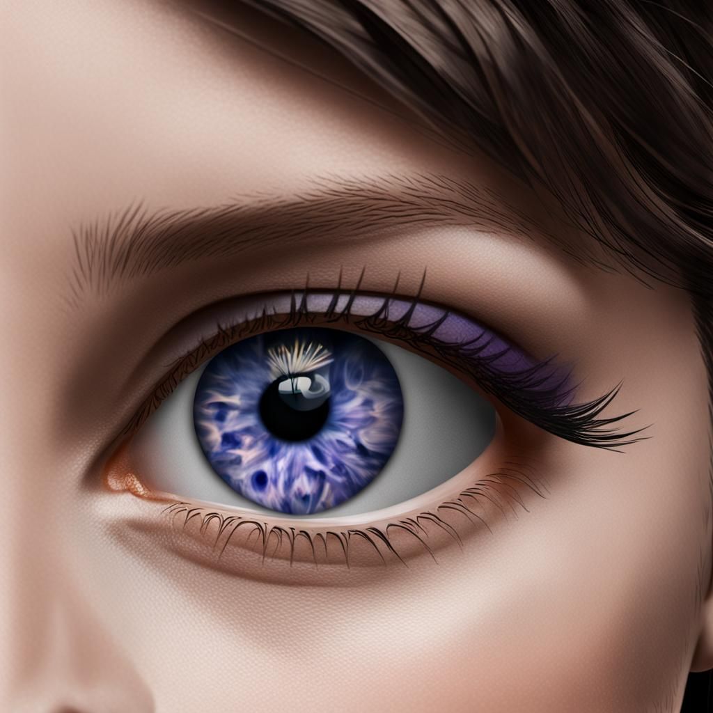 Striking Image of Human Eyes