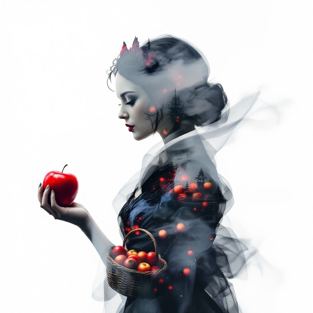 Dark Fairy Tale Double Exposure Photography