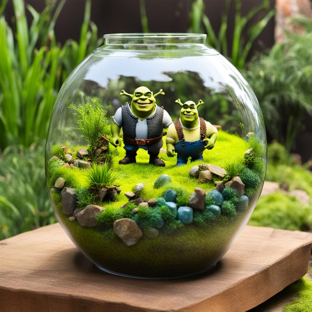 Shrek Terrarium: A Miniature Ecosystem